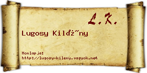 Lugosy Kilény névjegykártya