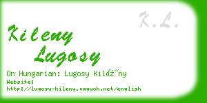 kileny lugosy business card